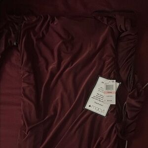 B Darlin Burgundy Dress